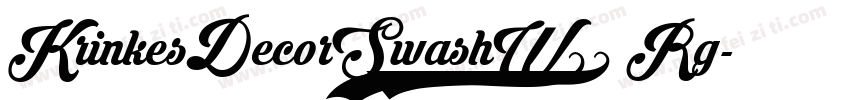 KrinkesDecorSwashW05 Rg字体转换
